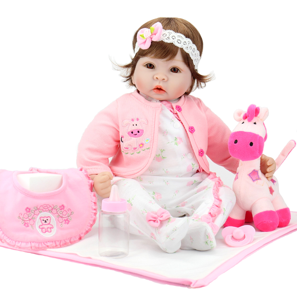 Lifelike Realistic Reborn Play Doll 22 Inch Handmade Weighted Baby Play Doll USA
